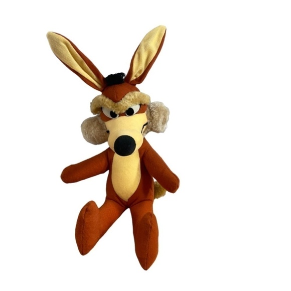 Vintage Wile E Coyote (Genius) Plush Toy 1971 by Warner Bros 17” By Mighty Star - Picture 2 of 11